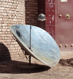 A solar powered teapot